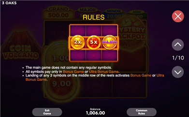 Regole Coin Volcano pagina 1